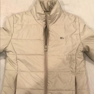 Women’s Lacoste Beige Puffer Coat size 40 (M)